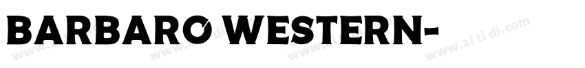 Barbaro Western字体转换